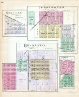 Danville, Clearwater, Hunnewell, Corbin, Kansas State Atlas 1887